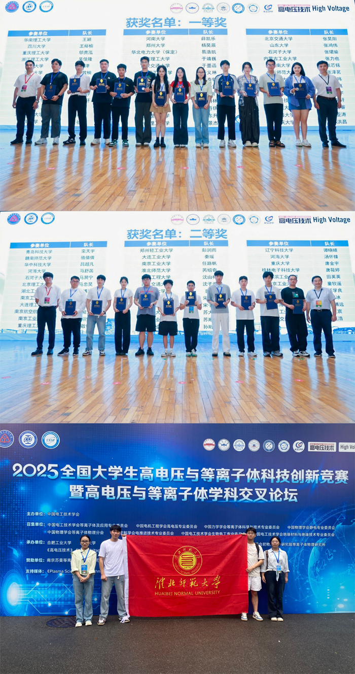 我院学子在第五届全国大学生高电压与等离子体科技创新竞赛中获佳绩
