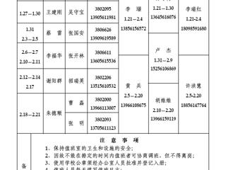 bd官方登录页面
(相山校区)学校办公室2014年寒假值班表