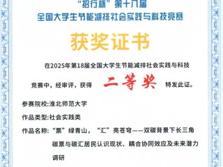 全国二等奖！我校学子在A类赛事全国大学生节能减排社会实践与科技竞赛中喜获佳绩